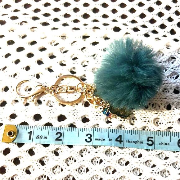 Owls with Pom Pom Purse Charm/Keychain - NEW! -Your Choice of Colors - Picture 5 of 6
